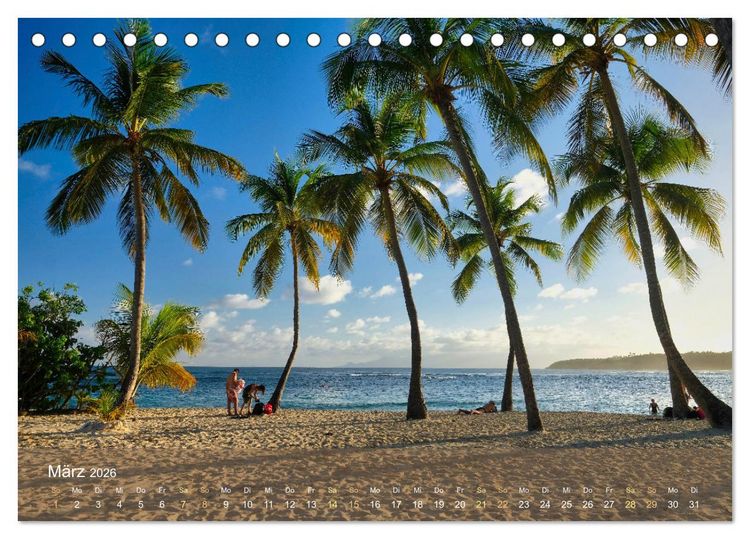 Produktbild: Guadeloupe - Karibische Traumstr&auml;nde (Tischkalender 2026 DIN A5 quer), CALVENDO Monatskalender