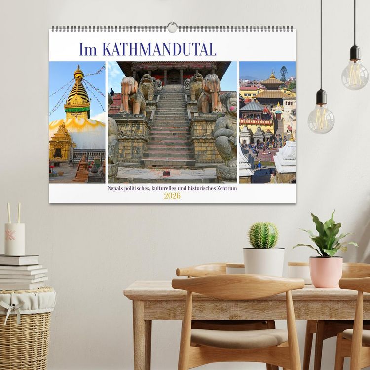 Produktbild: Im Kathmandutal (Wandkalender 2026 DIN A2 quer), CALVENDO Monatskalender