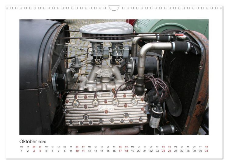 Produktbild: Ford Flathead V8 Motoren (Wandkalender 2026 DIN A3 quer), CALVENDO Monatskalender
