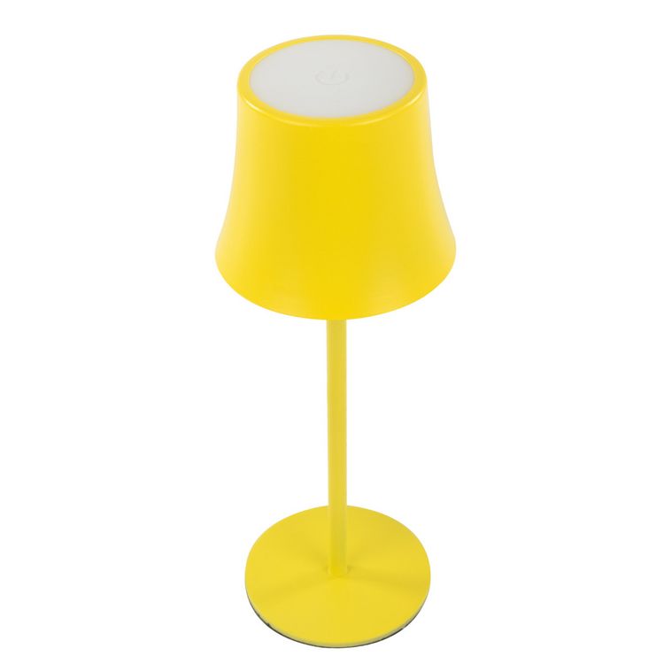 Produktbild: Idena LED Tischleuchte Touch Metall/Kunststoff gelb 9x24,5cm Akku USB dimmbar 3 Modi Innen