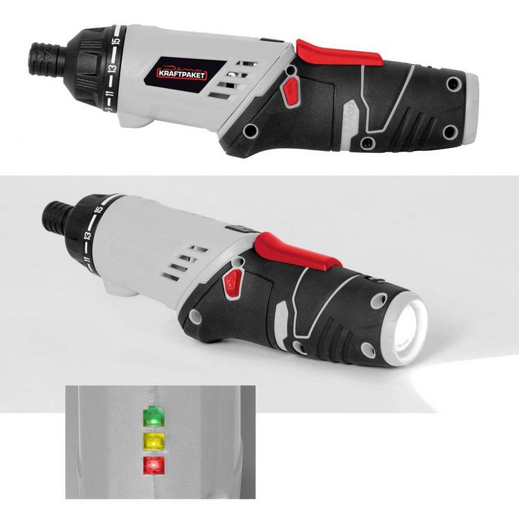 Produktbild: Dino KRAFTPAKET Multiplex 41-tlg 130226 Akku-Schrauber 3.6V 1300 mAh Li-Ion mit Zubeh&ouml;r