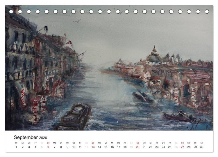 Produktbild: Die Atmosph&auml;re des Impressionismus (Tischkalender 2026 DIN A5 quer), CALVENDO Monatskalender