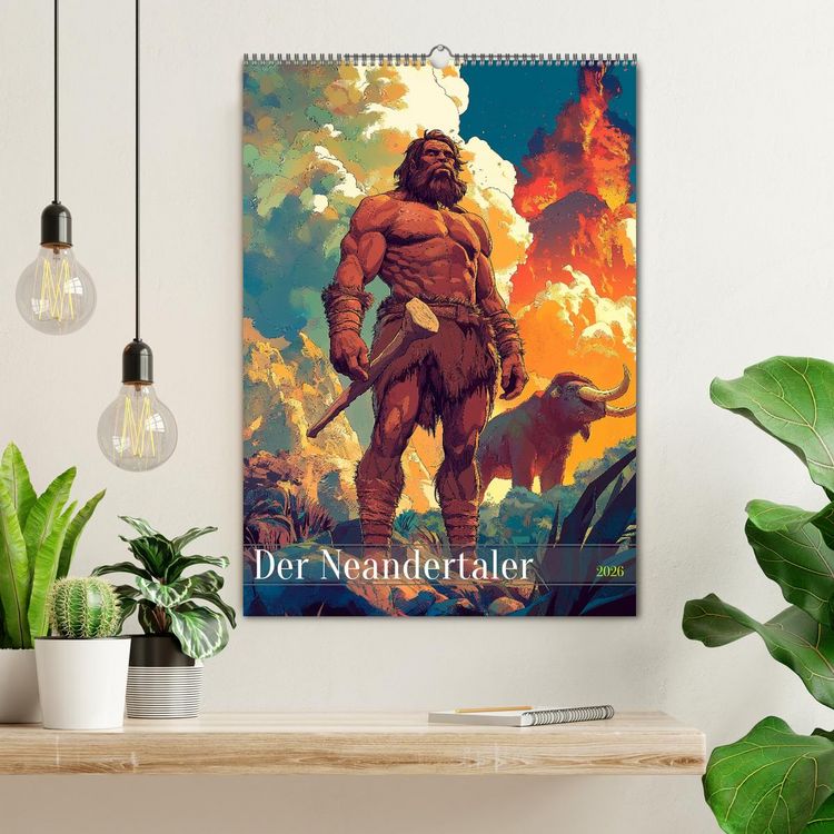 Produktbild: Der Neandertaler - Das vergessene Volk (Wandkalender 2026 DIN A2 hoch), CALVENDO Monatskalender