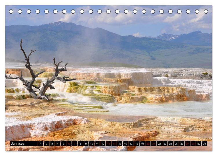 Produktbild: Yellowstone Nationalpark. Tanz auf dem Vulkan (Tischkalender 2026 DIN A5 quer), CALVENDO Monatskalender