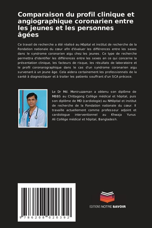 Produktbild: Comparaison du profil clinique et angiographique coronarien entre les jeunes et les personnes &acirc;g&eacute;es