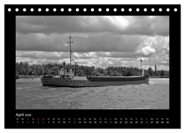 Produktbild: Alte Schiffe (Tischkalender 2026 DIN A5 quer), CALVENDO Monatskalender