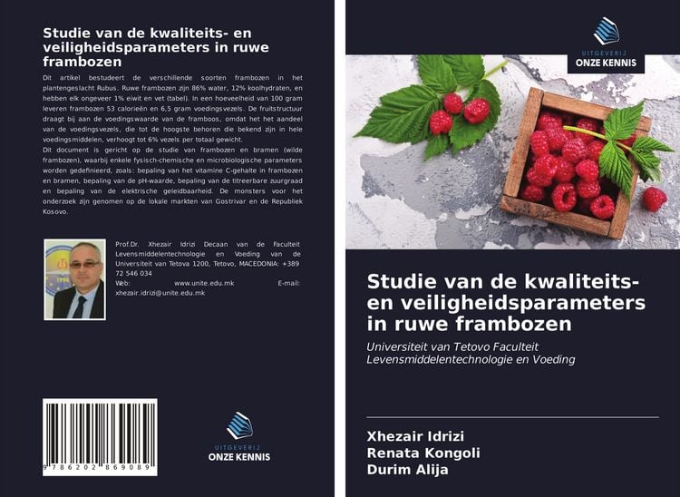 Produktbild: Studie van de kwaliteits- en veiligheidsparameters in ruwe frambozen
