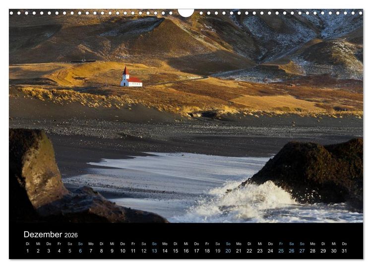 Produktbild: Traumziel Island 2026 (Wandkalender 2026 DIN A3 quer), CALVENDO Monatskalender