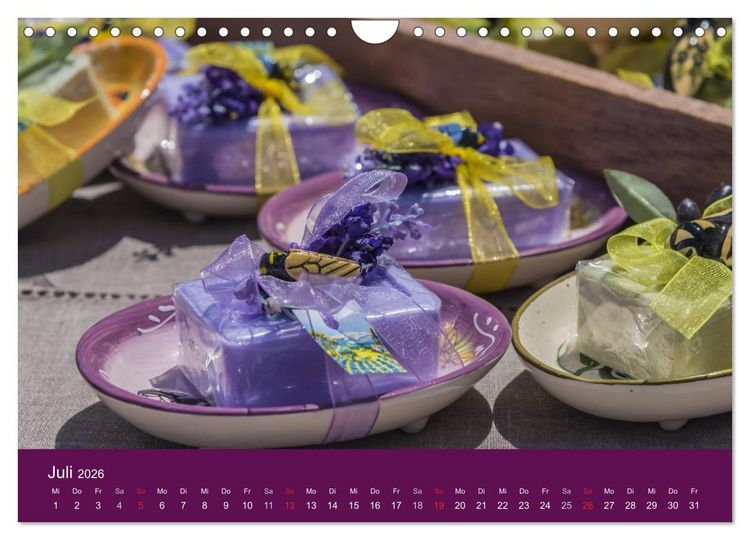 Produktbild: March&eacute; Provencal - M&auml;rkte der Provence (Wandkalender 2026 DIN A4 quer), CALVENDO Monatskalender