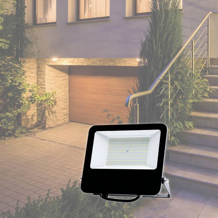 Produktbild: M&uuml;ller-Licht Chicago 21600066 LED-Au&szlig;enstrahler 100W Leuchtfarben: Neutralwei&szlig;