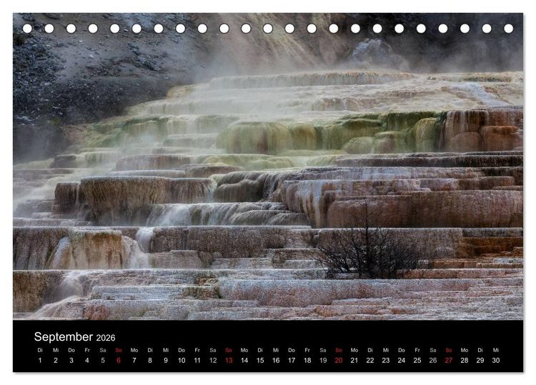 Produktbild: Wyoming & South Dakota (Tischkalender 2026 DIN A5 quer), CALVENDO Monatskalender