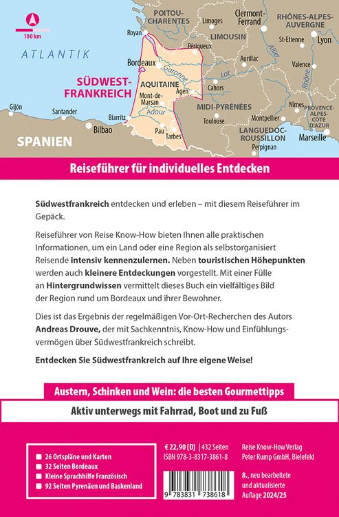 Produktbild: Reise Know-How Reisef&uuml;hrer S&uuml;dwestfrankreich - Atlantikk&uuml;ste und Hinterland, mit Bordeaux