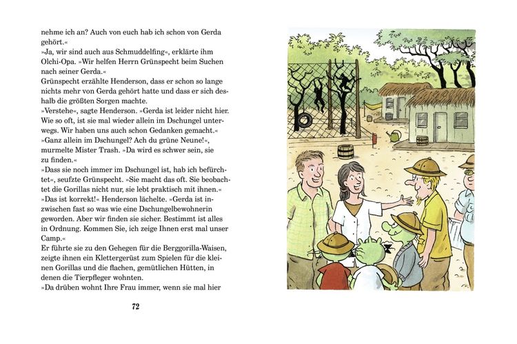 Produktbild: Safari bei den Berggorillas / Die Olchis-Kinderroman Band 8