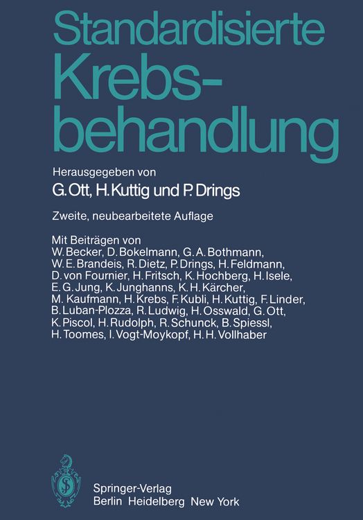 Produktbild: Standardisierte Krebsbehandlung