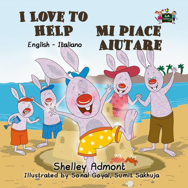 Produktbild: I Love to Help Mi piace aiutare (English Italian Bilingual Collection)