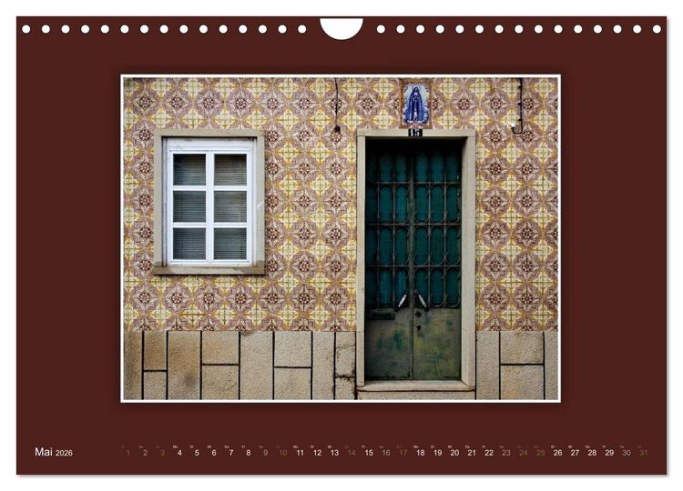 Produktbild: Azulejo-Fassaden in Portugal (Wandkalender 2026 DIN A4 quer), CALVENDO Monatskalender