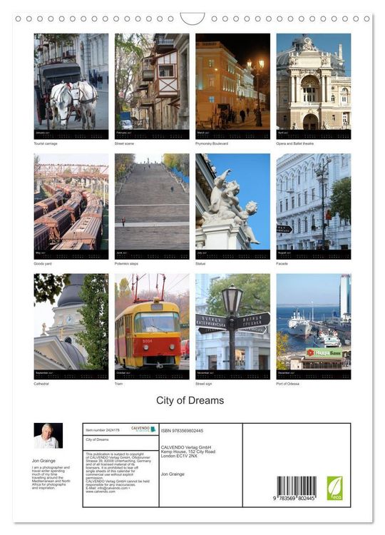 Produktbild: City of Dreams (Wall Calendar 2027 DIN A3 portrait), CALVENDO 12 Month Wall Calendar