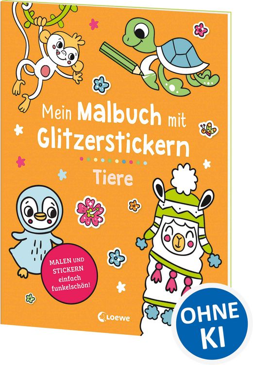 Produktbild: Mein Malbuch mit Glitzerstickern - Tiere
