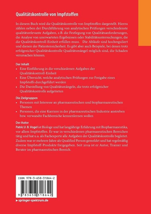 Produktbild: Qualitätskontrolle von Impfstoffen