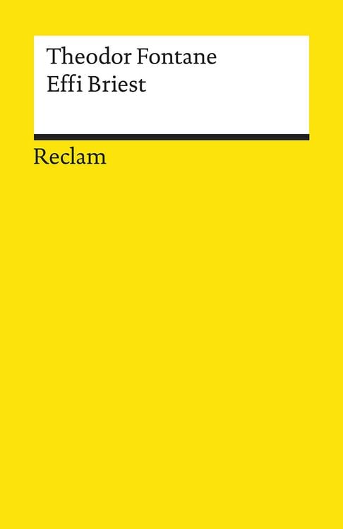 Produktbild: Effi Briest. Roman. Textausgabe mit Anmerkungen/Worterkl&auml;rungen und Nachwort