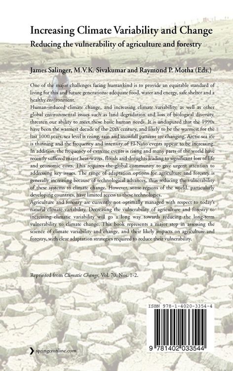 Produktbild: Increasing Climate Variability and Change