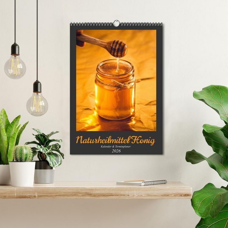 Produktbild: Naturheilmittel Honig - Kalender & Terminplaner (Wandkalender 2026 DIN A3 hoch), CALVENDO Monatskalender