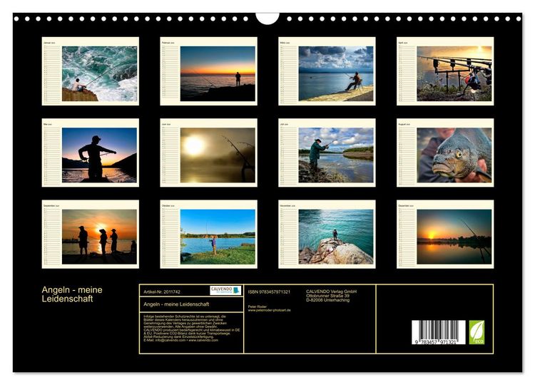 Produktbild: Angeln - meine Leidenschaft (Wandkalender 2026 DIN A3 quer), CALVENDO Monatskalender