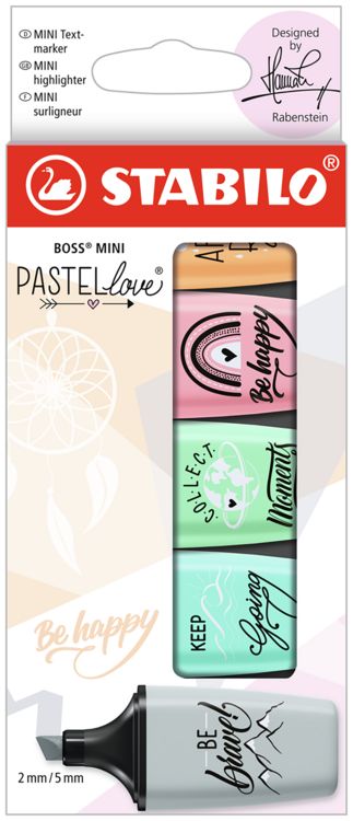 Produktbild: STABILO Textmarker BOSS MINI Pastellove 2.0