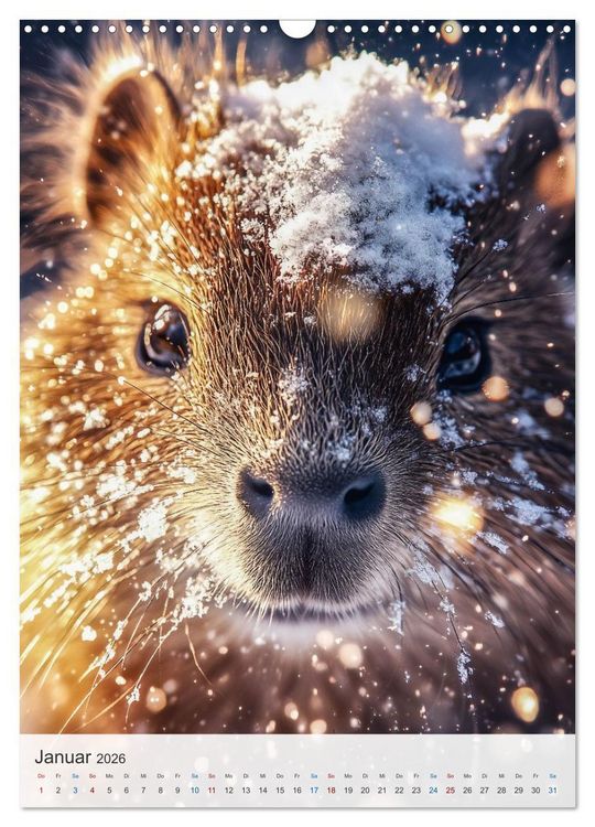 Produktbild: Capybara und Gem&uuml;tlichkeit (Wandkalender 2026 DIN A3 hoch), CALVENDO Monatskalender