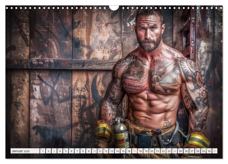 Produktbild: Feuerwehrm&auml;nner (Wandkalender 2026 DIN A3 quer), CALVENDO Monatskalender