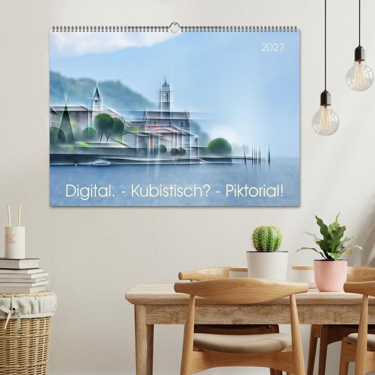 Produktbild: Digital - Kubistisch - Piktorial (Wandkalender 2027 DIN A2 quer), CALVENDO Monatskalender