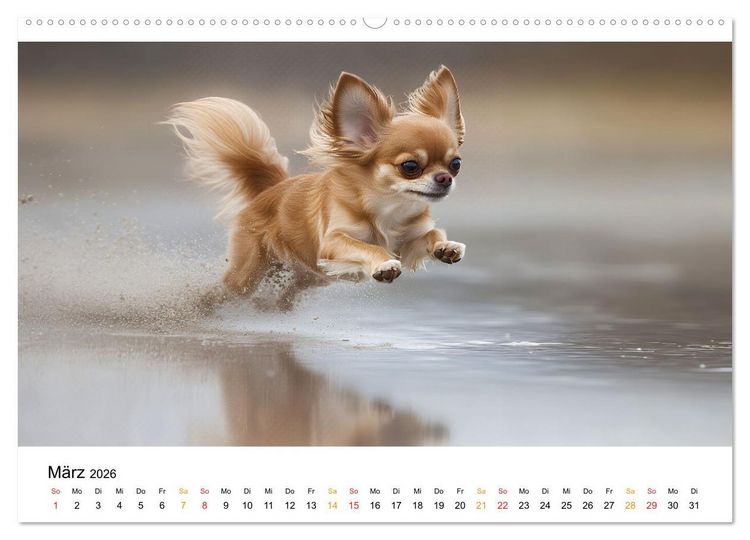Produktbild: Chihuahua - kleine Energieb&uuml;ndel (Wandkalender 2026 DIN A2 quer), CALVENDO Monatskalender