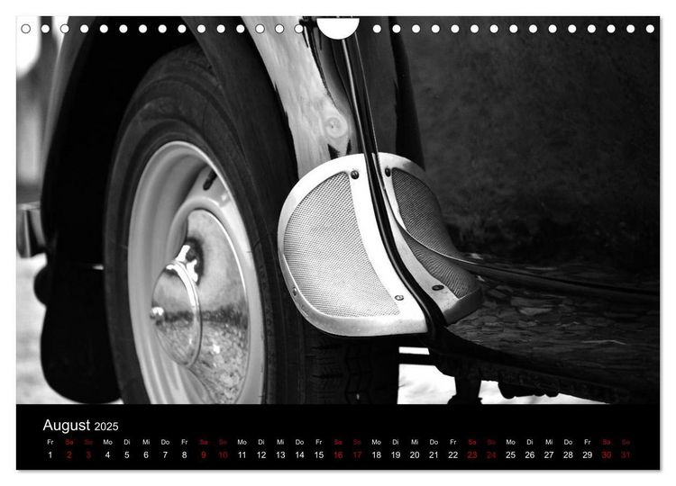 Produktbild: Citro&euml;n 11 CV Traction Avant in schwarzweiss (Wandkalender 2025 DIN A4 quer), CALVENDO Monatskalender