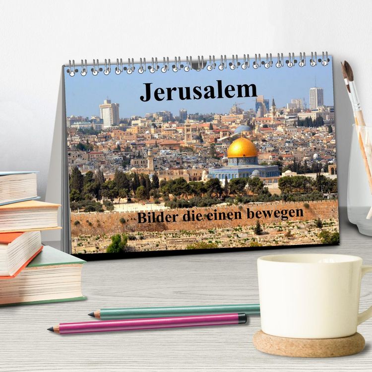 Produktbild: Jerusalem, Bilder die einen bewegen (Tischkalender 2026 DIN A5 quer), CALVENDO Monatskalender
