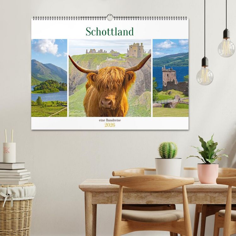 Produktbild: Schottland - eine Rundreise (Wandkalender 2026 DIN A2 quer), CALVENDO Monatskalender