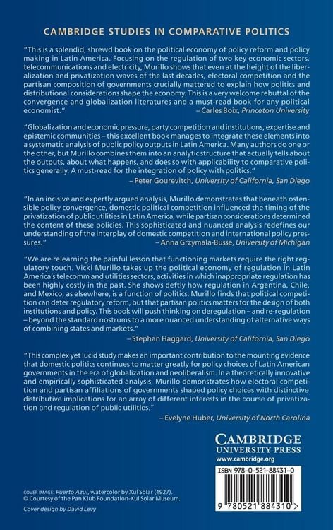 Produktbild: Political Competition, Partisanship, and Policy Making in Latin American Public Utilities