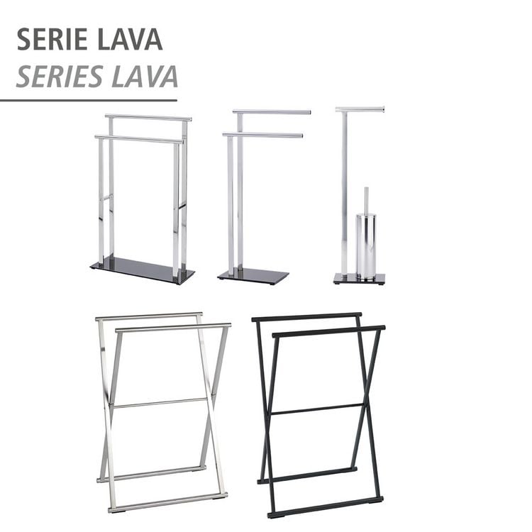 Produktbild: Stand WC-Garnitur Mod. Lava, aus rostfreiem Edelstahl