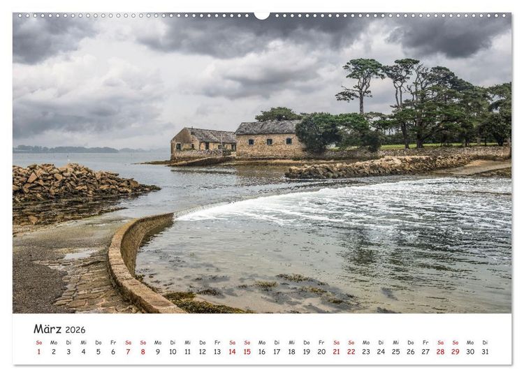 Produktbild: Unterwegs im Morbihan (Wandkalender 2026 DIN A2 quer), CALVENDO Monatskalender