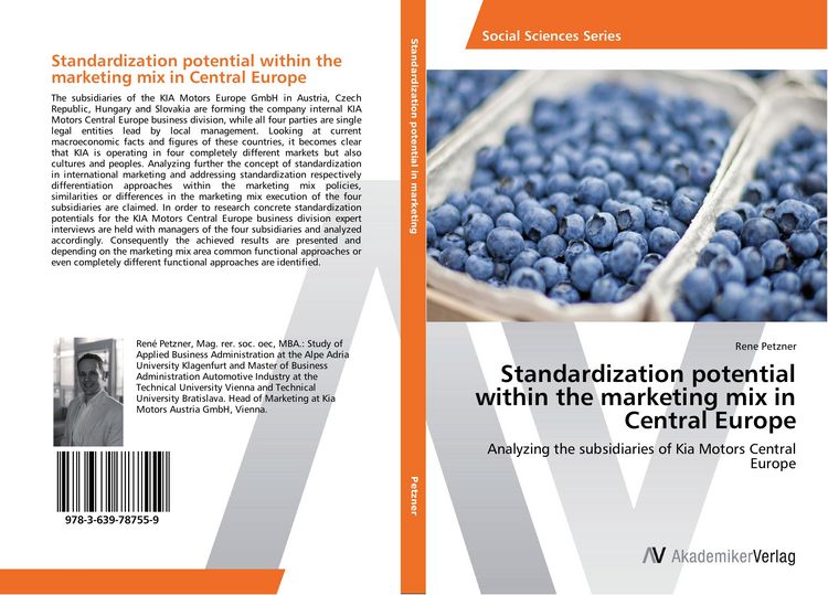 Produktbild: Standardization potential within the marketing mix in Central Europe