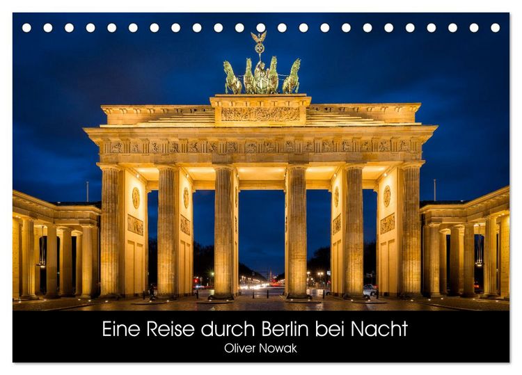 Produktbild: Eine Reise durch Berlin bei Nacht (Tischkalender 2026 DIN A5 quer), CALVENDO Monatskalender