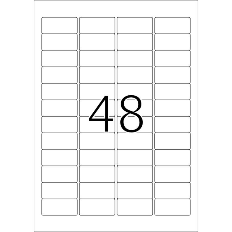 Produktbild: HERMA Etiketten abl&ouml;sbar wei&szlig; 45,7x21,2mm 25 Blatt 1200 St&uuml;ck