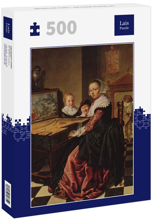 Produktbild: Lais Puzzle Jan Miense Molenaer - Dame am Spinett 500 Teile