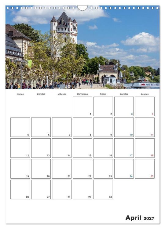 Produktbild: Rheingau Terminplaner (Wandkalender 2027 DIN A3 hoch), CALVENDO Monatskalender