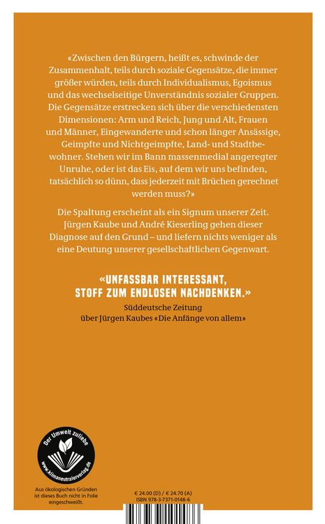 Produktbild: Die gespaltene Gesellschaft