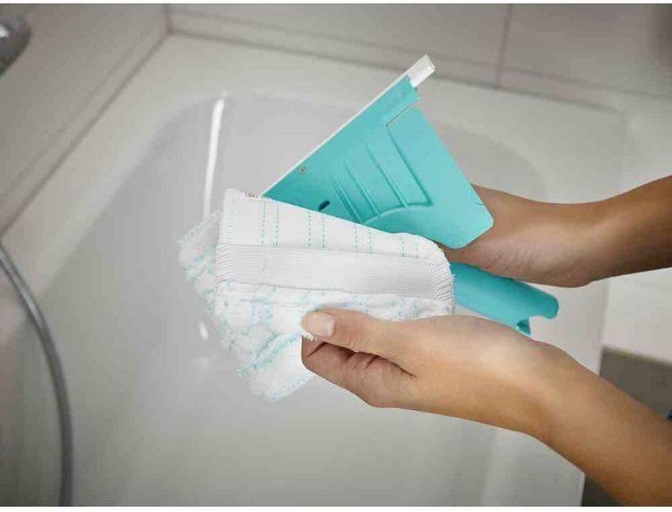 Produktbild: Leifheit Wannen/Fliesenreiniger \"Flexi Pad Evolution\" mit Teleskopstiel 41700 1St.