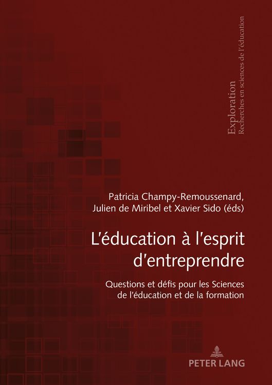 Produktbild: L&rsquo;&eacute;ducation &agrave; l&rsquo;esprit d&rsquo;entreprendre