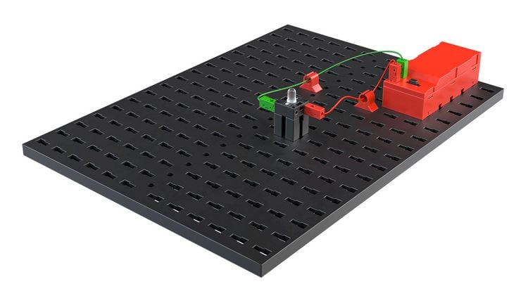 Produktbild: Fischertechnik 559883 - PROFI E-Tronic, 16 Modelle, Konstruktionsbaukasten