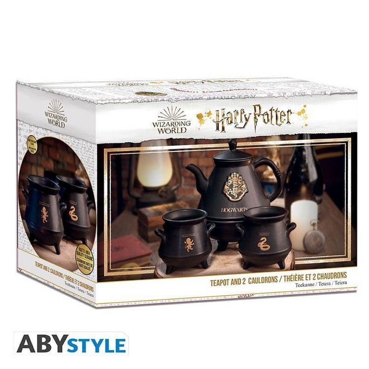 Produktbild: Harry Potter Teekanne mit Hogwarts-Kessel-Set