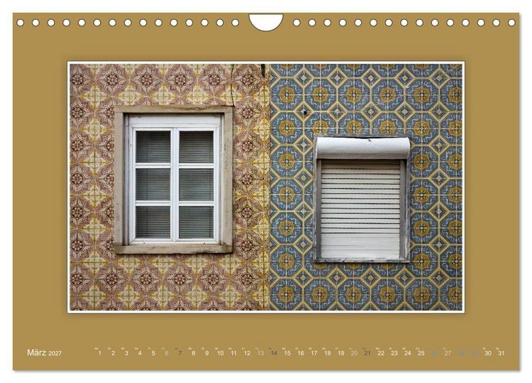 Produktbild: Azulejo-Fassaden in Portugal (Wandkalender 2027 DIN A4 quer), CALVENDO Monatskalender