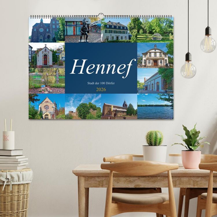 Produktbild: Hennef - Stadt der 100 D&ouml;rfer (Wandkalender 2026 DIN A2 quer), CALVENDO Monatskalender